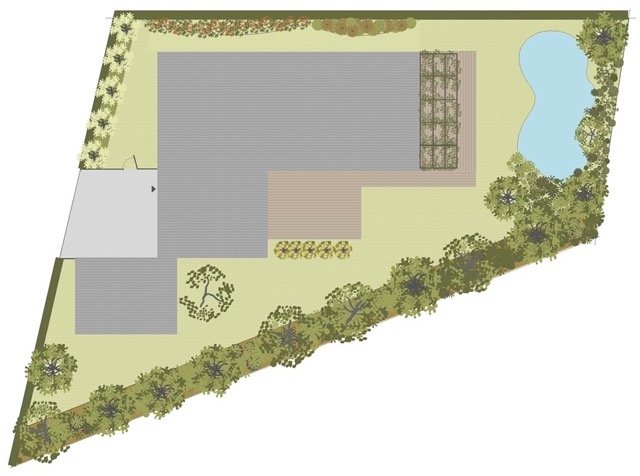 Haveplan eksempel Den vilde have M